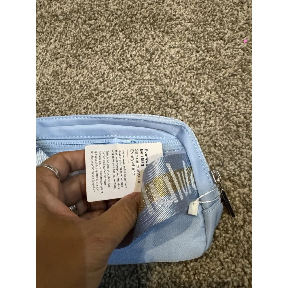 Lululemon Everywhere Women's Belt Bag - Baby blue Gold Wordmark 1L NWT